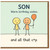Son Birthday Card, Warm Birthday Wishes Humorous Card