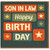 Son in Law Happy Birthday Card