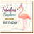 Nephew Birthday Card, To My Fabulous Nephew On Your Birthday Flamingo Design