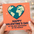 Valentine’s Day Card for Boyfriend - Heart Globe Design - Happy Valentine’s Day To The Best Boyfriend In The World - Romantic Love Card