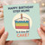 Step Mum Birthday Card, Funny Cake Birthday Card for Step Mum