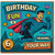 6th Birthday Card, Superhero Birthday Card, Birthday Fun Is Heading Your Way