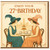27th Birthday Card, Elegant Vintage Tea Party Design