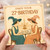 27th Birthday Card, Elegant Vintage Tea Party Design