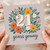21st Birthday Card, 21 Years Young Floral Wreath Card