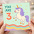 3rd Birthday Card, Cute Unicorn Birthday Card for Child