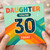 Daughter 30th Birthday Card, You're 30 Today Rainbow Design