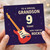 9th Birthday Card for Grandson, Hope Your Day Rocks Guitar Design