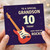 10th Birthday Card for Grandson, Hope Your Day Rocks Guitar Design