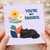 You're My Favourite Card - Cute Black Cat and Flowers - Romantic Love/Anniversary Greeting Card for Partner, Boyfriend, Girlfriend, Husband or Wife