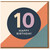 10th Birthday Card, Modern Geometric Happy Birthday Card