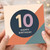 10th Birthday Card, Modern Geometric Happy Birthday Card