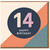 14th Birthday Card, Happy Birthday Geometric Design