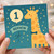Nephew 1st Birthday Card, Cute Giraffe Birthday Card for Nephew