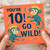 10th Birthday Card for Boy or Girl, You're 10 Go Wild Monkey Design