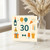 30th Birthday Card, Fun 30 Birthday Card with Party Drinks, Balloons and Gifts