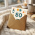 80th Birthday Card, Colourful Party Celebration Design