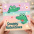 Cute Crocodile Valentine’s Card - Snappy Valentines Pun, Cartoon Alligator with Heart - Fun Romantic Card for Him or Her