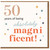 50th Birthday Card, Years of Being Absolutely Magnificent Card