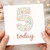 5th Birthday Card