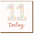 11th Birthday Card, Floral Number 11 Today Card