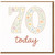 70th Birthday Card, 70 Today Floral Birthday Card