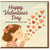 Happy Valentine's Day Card - Sending Love Your Way, Cute Girl Blowing Hearts Illustration, Romantic Love/Anniversary Greeting Card