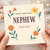 Nephew Birthday Card, Happy Birthday With Love Floral Card