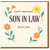 Son In Law Birthday Card, Happy Birthday With Love Floral Card