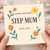 Step Mum Birthday Card, Happy Birthday With Love Floral Greeting Card