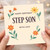 Step Son Birthday Card, Happy Birthday With Love Floral Greeting Card
