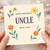 Uncle Birthday Card, Happy Birthday Uncle With Love Floral Greeting Card
