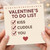 Valentine's To Do List Funny Card - Kiss Cuddle You - Romantic Card for Boyfriend or Girlfriend, Husband or Wife - Cute Anniversary/Love with Heart