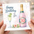 30th Birthday Card, Happy Birthday to You Champagne Bottle and Cocktail Design