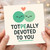 TotPEAlly Devoted To You - Cute Peas in a Pod Pun Love/Anniversary Card for Partner, Boyfriend, Girlfriend or Spouse, Romantic Valentine’s Day Card