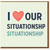 I Love Our Situationship Funny Card - Valentine's Day or Anniversary Card for Him or Her - Cute Minimal Design - Blank Inside with Envelope