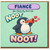 Fiancé Penguin Card - You Make My Heart Go Noot Noot - Cute Love/Anniversary Card, Valentine’s Day for Fiancé
