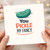 You Pickle My Fancy Funny Pickle Pun Card - Cute Love/Anniversary Greeting Card for Partner, Boyfriend or Girlfriend - Kawaii Dill Cucumber Cartoon - Blank Inside with Envelope