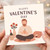 Valentine's Day Card for Him - Cosy Illustration of Man Relaxing with Roses and Wine - Cute Romantic Greeting for Boyfriend, Husband or Partner