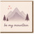 Be My Mountain' Romantic Love Card - Mountain and Hearts Illustration - Cute Anniversary or Valentine's Day Card for Partner, Boyfriend or Girlfriend