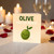 Olive You So Much Cute Pun Card - Love/Anniversary Card with Adorable Olive Illustration for Partner, Boyfriend or Girlfriend, Valentine or Just Because