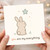 You Are My Everything Cute Bunny Love Card - Romantic Anniversary or Valentine's Day Card for Partner - Sweet Rabbit and Star Illustration - Blank Inside