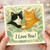 I Love You Cat Couple Greeting Card - Cute Cats Love/Anniversary Card, Romantic for Partner or Cat Lover