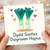 Welsh St Dwynwen's Day Card - Dydd Santes Dwynwen Hapus - Cute Leeks and Hearts - Love/Anniversary Card for Partner, Wife, Husband, Boyfriend or Girlfriend