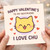 Cute Cat Valentine's Day Card for Boyfriend - Kawaii Kitty Hearts, 'I Love Chu' Pun, Sweet Love Greeting Card