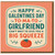 Funny Galentine's Day Card for Girlfriend - Tomato Pun Big Squeeze - Cute Food Pun Friendship Greeting Card