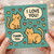 Cute Cats I Love You & Thank You Card - Cat Lovers Greeting Card for Anniversary, Valentine’s Day or Appreciation - Adorable Feline Hearts Design - Blank Inside with Envelope
