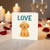 Cute Puppy Love Card - Adorable Dog Illustration, Romantic Greeting for Anniversary, Valentine's Day or Just Because - Blank Inside