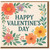Happy Valentine's Day Card - Floral Botanical Design - Romantic Greeting for Partner, Husband, Wife, Boyfriend or Girlfriend