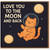 Love You to the Moon and Back Cat Astronaut Greeting Card - Cute Space Cat Illustration, Romantic Love/Anniversary Card for Partner, Boyfriend, Girlfriend or Spouse